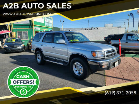 2000 Toyota 4Runner for sale at A2B AUTO SALES in Chula Vista CA