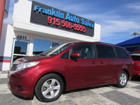 2012 Toyota Sienna for sale at Franklin Auto Sales in El Paso TX