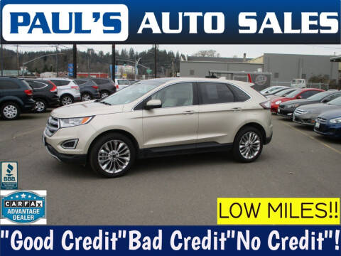 2017 Ford Edge for sale at Paul's Auto Sales in Eugene OR