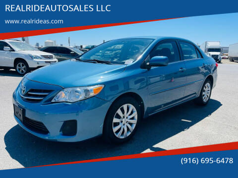 2013 Toyota Corolla for sale at REALRIDEAUTOSALES LLC in Sacramento CA