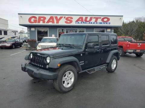 2017 Jeep Wrangler Unlimited for sale at GRAY'S AUTO UNLIMITED, LLC. in Lebanon TN
