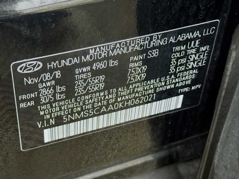 2019 Hyundai Santa Fe Ultimate 2.0T