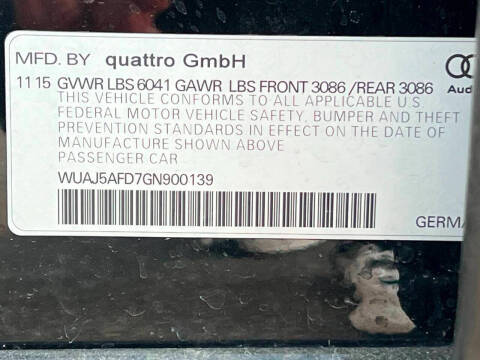 2016 Audi S8 plus 4.0T quattro