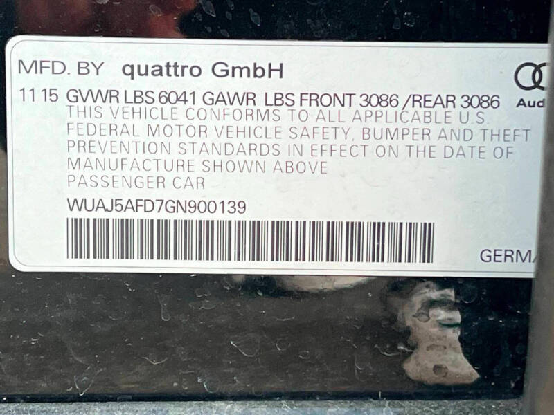 2016 Audi S8 plus 4.0T quattro