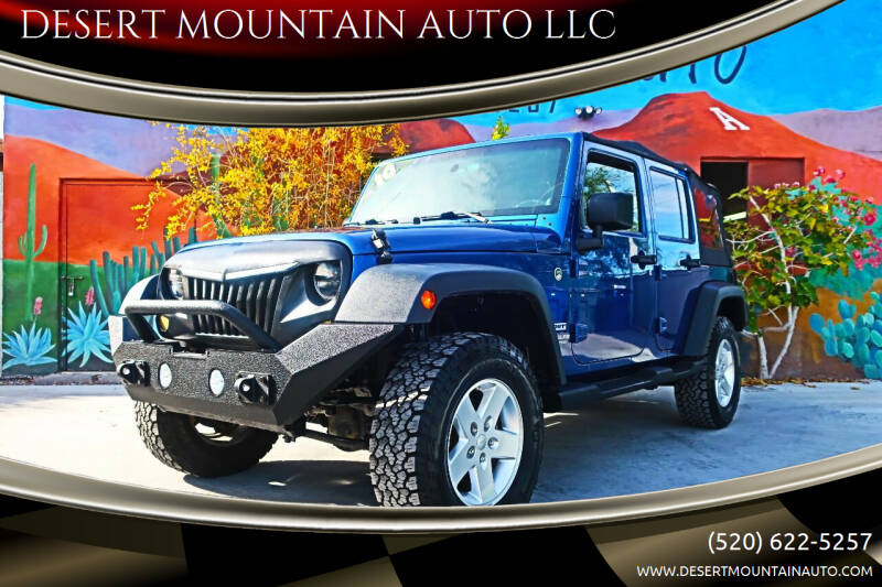 2010 Jeep Wrangler Unlimited for sale at DESERT MOUNTAIN AUTO LLC in Tucson AZ