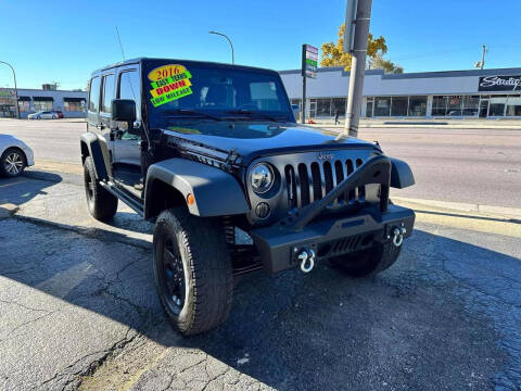 2016 Jeep Wrangler Unlimited for sale at JBA Auto Sales Inc in Stone Park IL