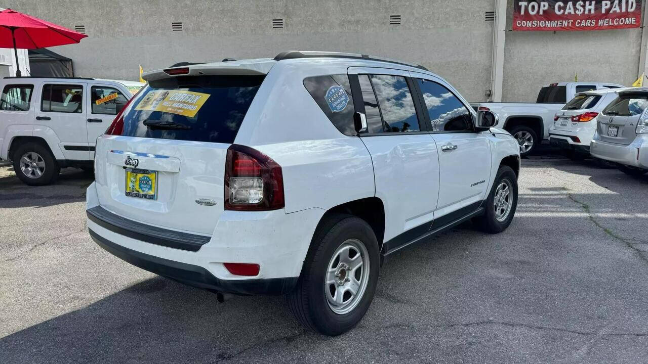 2016 Jeep Compass for sale at Ride On LLC in Van Nuys, CA