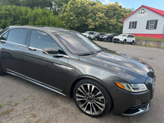 2019 Lincoln Continental for sale at JNF Motors in Mount Holly, NC