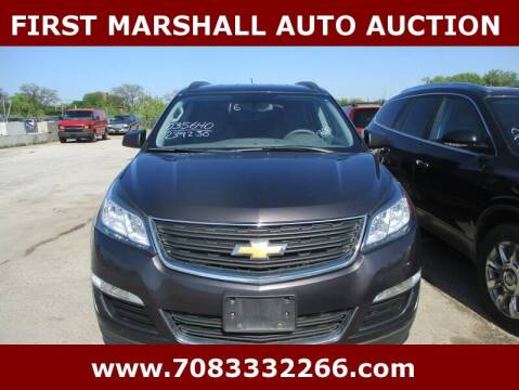2016 Chevrolet Traverse for sale at First Marshall Auto Auction in Harvey IL