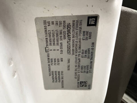 2018 Chevrolet Express 2500