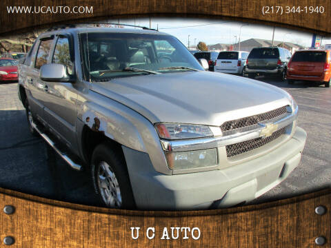 2002 Chevrolet Avalanche for sale at U C AUTO in Urbana IL