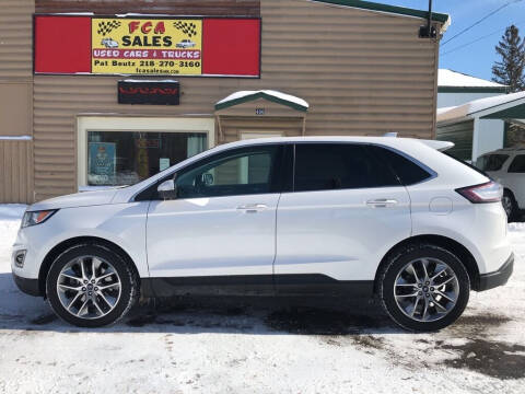 2015 Ford Edge for sale at FCA Sales in Motley MN