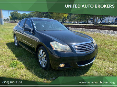2009 Infiniti M35 for sale at UNITED AUTO BROKERS in Hollywood FL