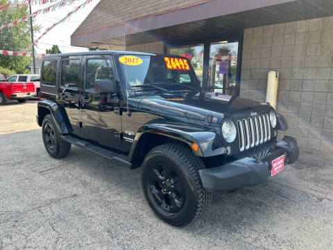 2017 Jeep Wrangler Unlimited for sale at West College Auto Sales in Menasha WI