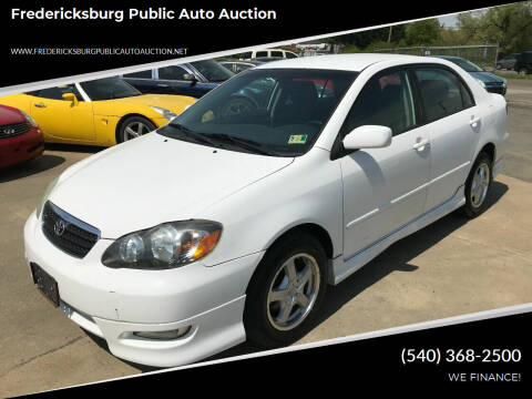 2007 Toyota Corolla for sale at FPAA in Fredericksburg VA