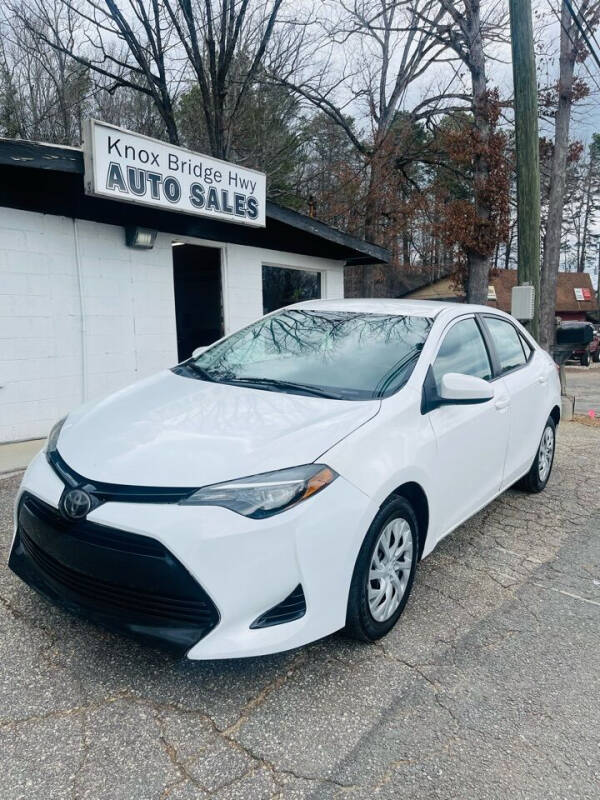 2018 Toyota Corolla for sale at Knox Bridge Hwy Auto Sales in Canton GA