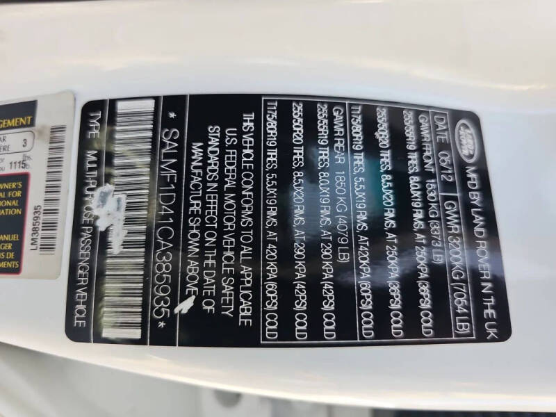 2012 Land Rover Range Rover HSE LUX