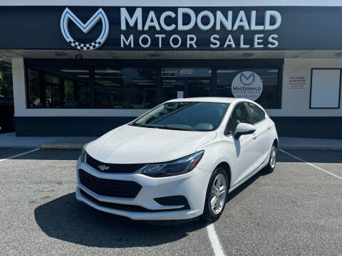 2017 Chevrolet Cruze for sale at MacDonald Motor Sales in High Point NC