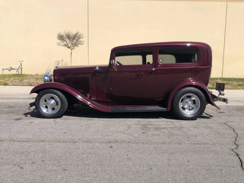 1932 Ford 2 Door Sedan for sale at HIGH-LINE MOTOR SPORTS in Brea CA