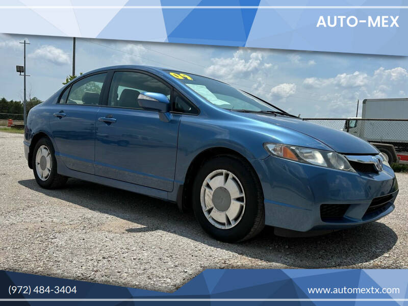 2009 Honda Civic for sale at AUTO-MEX in Caddo Mills TX