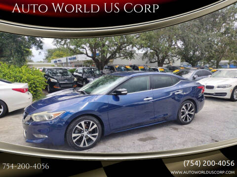 2018 Nissan Maxima for sale at Auto World US Corp in Plantation FL