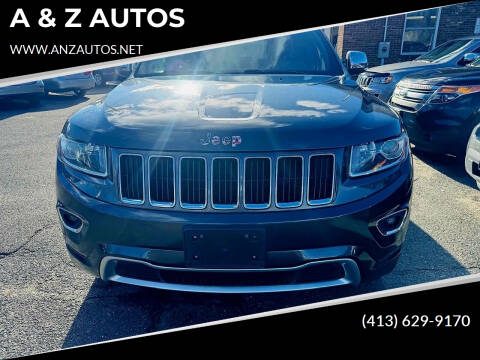 2014 Jeep Grand Cherokee for sale at A & Z AUTOS in Westfield MA