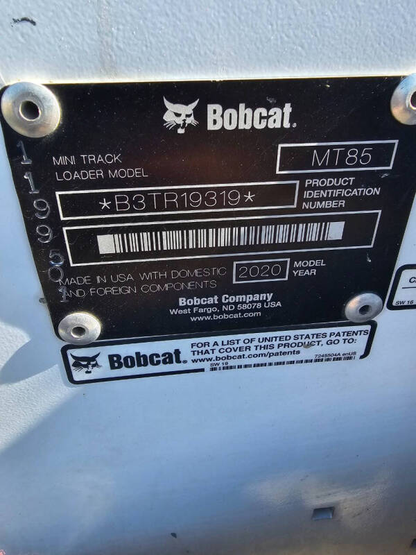 2020 Bobcat MT85-U