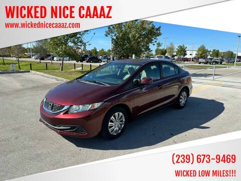 2013 Honda Civic for sale at WICKED NICE CAAAZ in Cape Coral FL