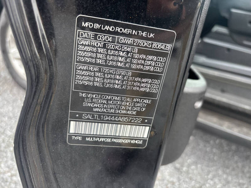 2004 Land Rover Discovery S