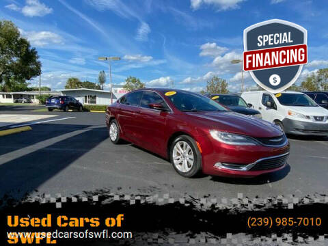 2015 Chrysler 200 for sale at Used Cars of SWFL in Fort Myers FL
