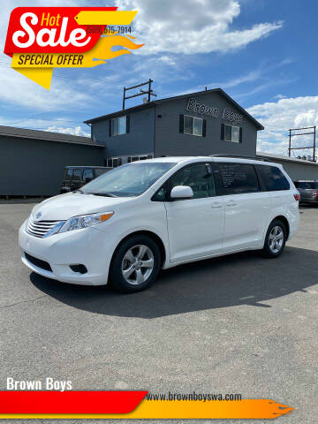 2015 Toyota Sienna for sale at Brown Boys in Yakima WA