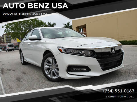 2020 Honda Accord for sale at AUTO BENZ USA in Fort Lauderdale FL