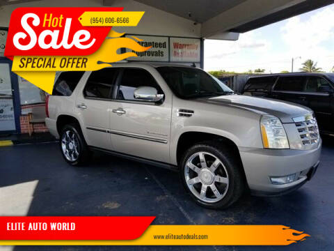 2007 Cadillac Escalade for sale at ELITE AUTO WORLD in Fort Lauderdale FL