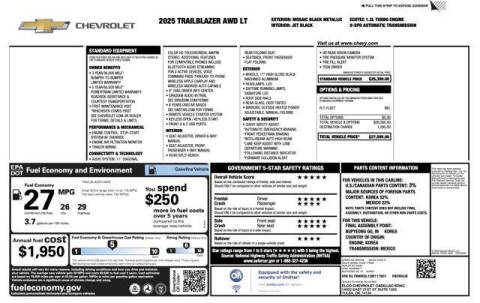 2025 Chevrolet TrailBlazer LT
