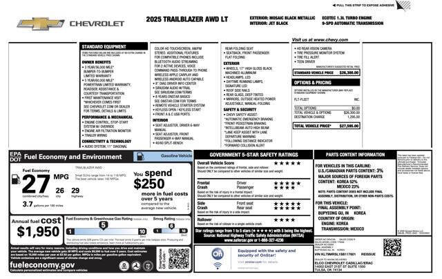 2025 Chevrolet TrailBlazer LT