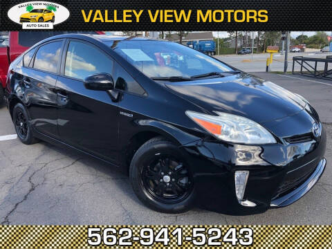 2012 Toyota Prius for sale at Valley View Motors in Whittier CA