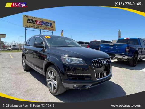 2013 Audi Q7 for sale at Escar Auto in El Paso TX