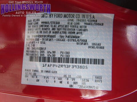 2003 Ford Mustang Mach 1 Premium