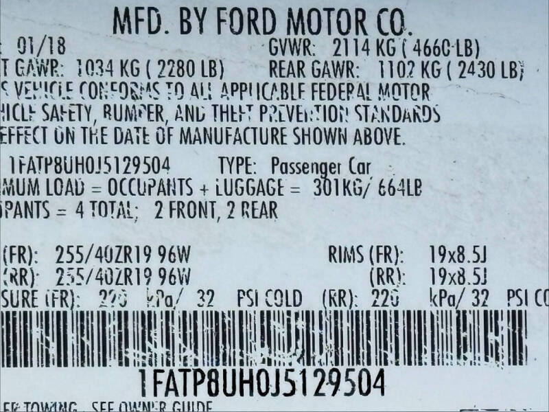 2018 Ford Mustang EcoBoost