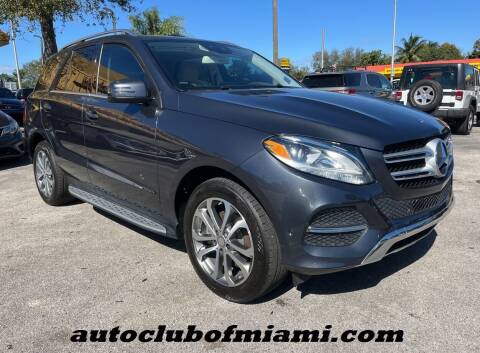 2016 Mercedes-Benz GLE for sale at AUTO CLUB OF MIAMI, INC in Miami FL