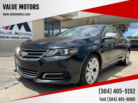 2017 Chevrolet Impala for sale at VALUE MOTORS in Kenner LA