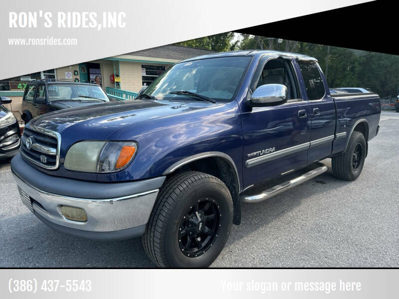 2002 Toyota Tundra for sale at RON'S RIDES,INC in Bunnell FL