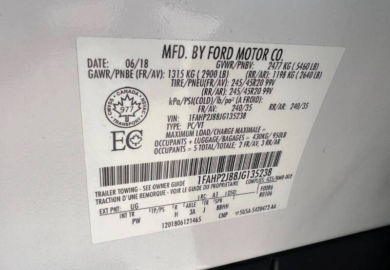 2018 Ford Taurus Limited