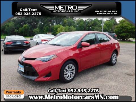 2017 Toyota Corolla for sale at Metro Motorcars Inc in Hopkins MN