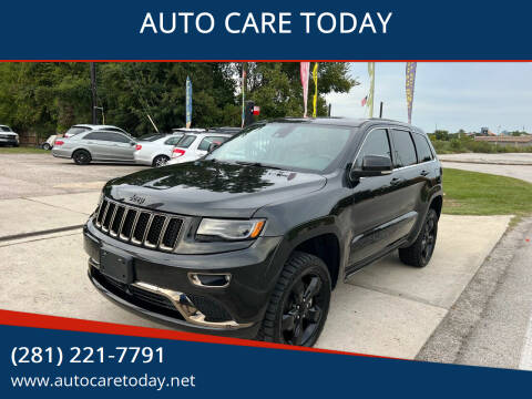 2015 Jeep Grand Cherokee for sale at AUTO CARE TODAY in Spring TX