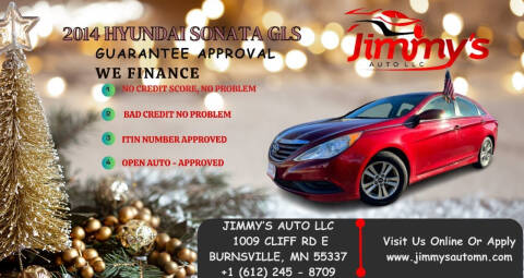 2014 Hyundai Sonata for sale at JIMMYS AUTO LLC in Burnsville MN