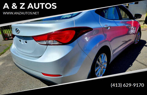 2014 Hyundai Elantra for sale at A & Z AUTOS in Westfield MA