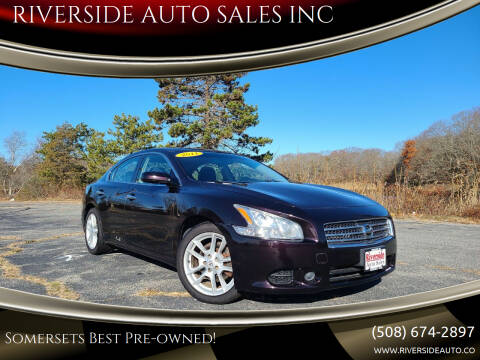2011 Nissan Maxima for sale at RIVERSIDE AUTO SALES INC in Somerset MA