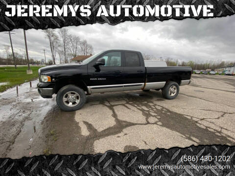 2005 Dodge Ram 2500 for sale at JEREMYS AUTOMOTIVE in Casco MI