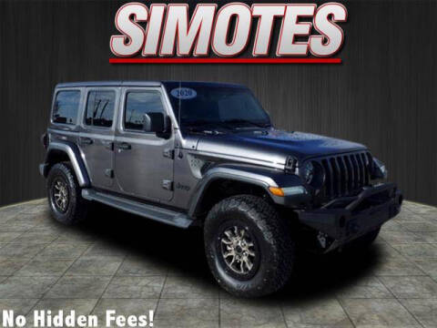 2020 Jeep Wrangler Unlimited for sale at SIMOTES MOTORS in Minooka IL